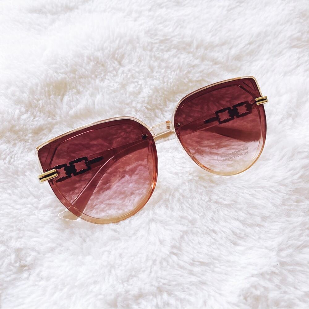 Liana Light Brown Sleek Sunglasses - Picture 5 of 11